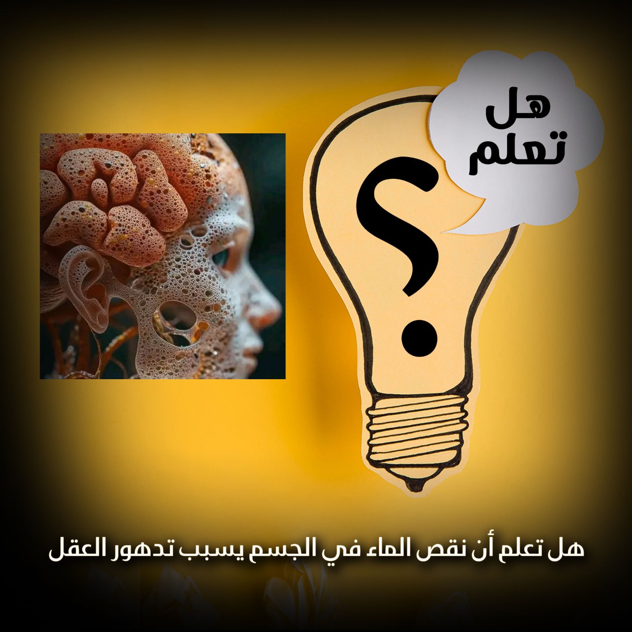 هل تعلم أن نقص الماء بالجسم يسبب تدهور العقل