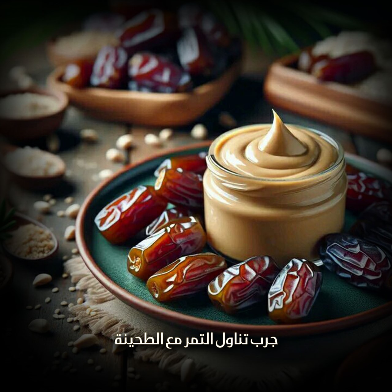 جرب تناول التمر مع الطحينة