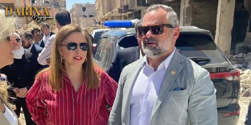 عضو الكونغرس الأمريكي “كوري ميلز” يزور حي جوبر في دمشق
