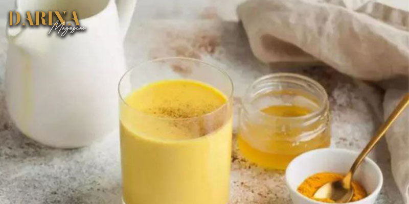 حليب الكركم الأصفر