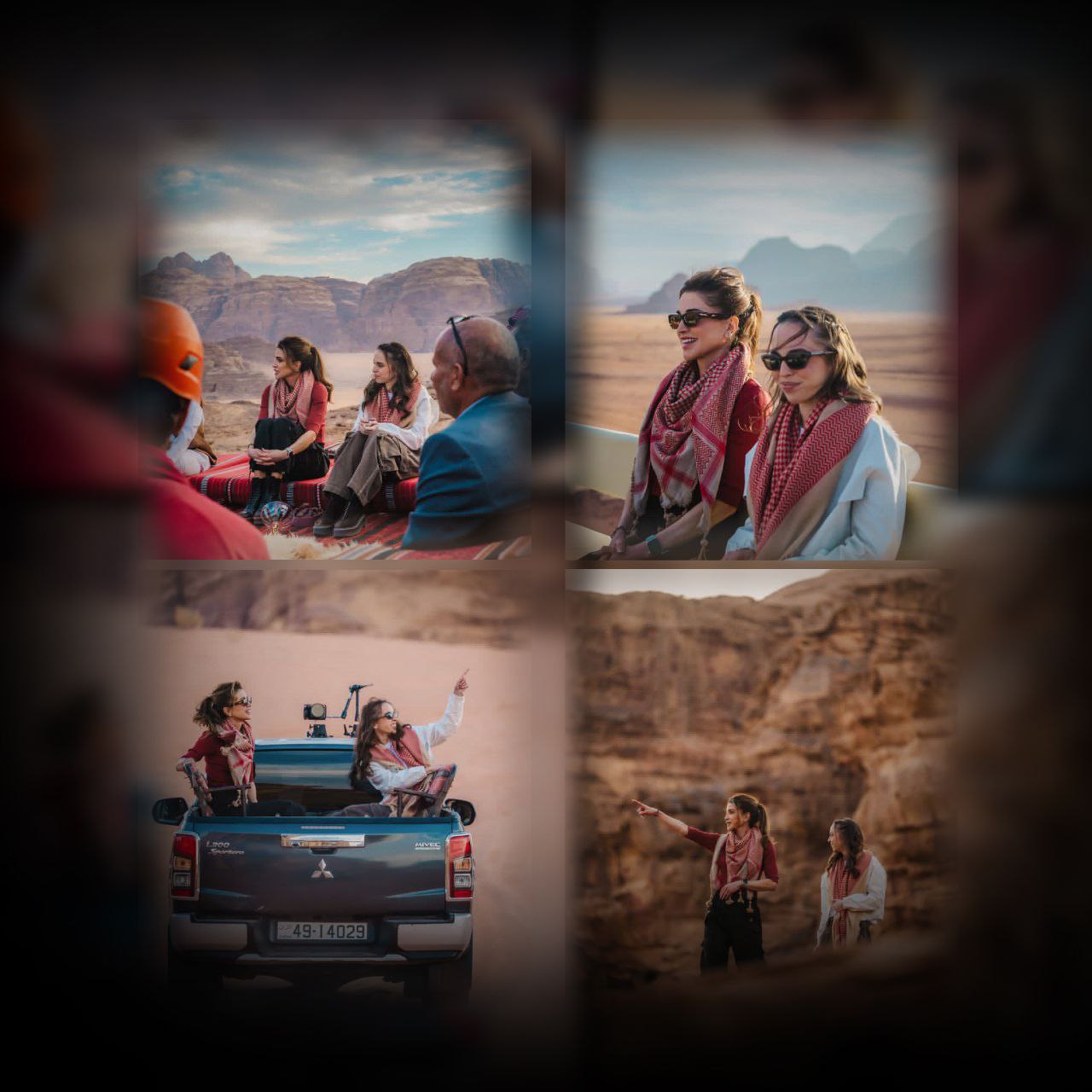 الملكة رانيا والأميرة سلمى تزوران وادي رم